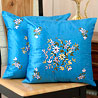 Embroidered Set of Silk Cushion Covers